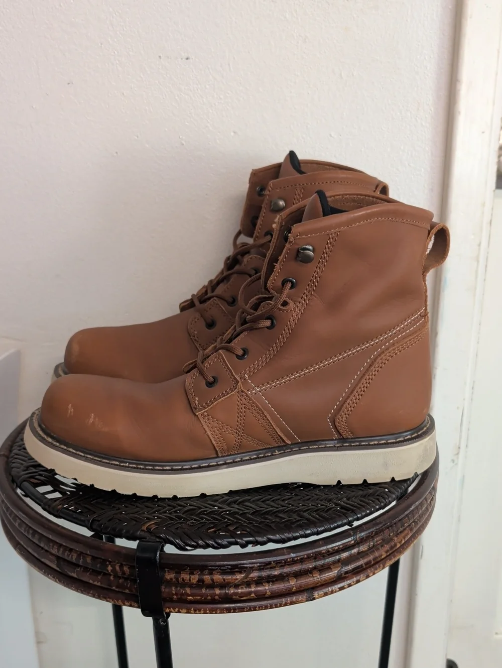 Ariat Rebar Wedge Soft Toe Leather Boots Men Size 11.5 D